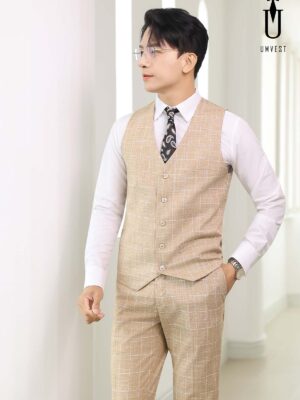Áo Gile Vàng Sọc
