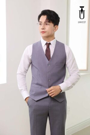Áo Gile Xám Nhạt