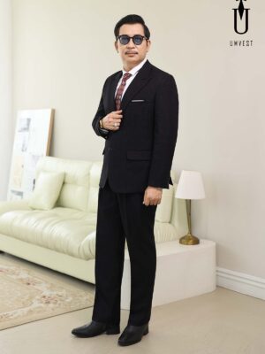 Vest Ông Sui Đen Sọc