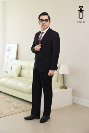 Vest Ông Sui Đen Sọc