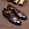 Giày Tây Oxfod Nâu