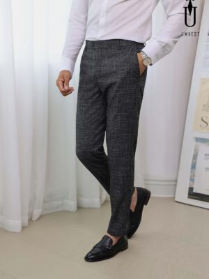 Quần Tây Đen Sọc Trắng