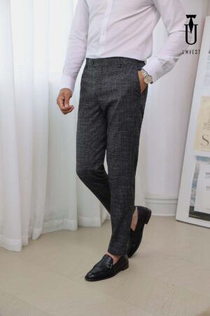 Quần Tây Đen Sọc Trắng