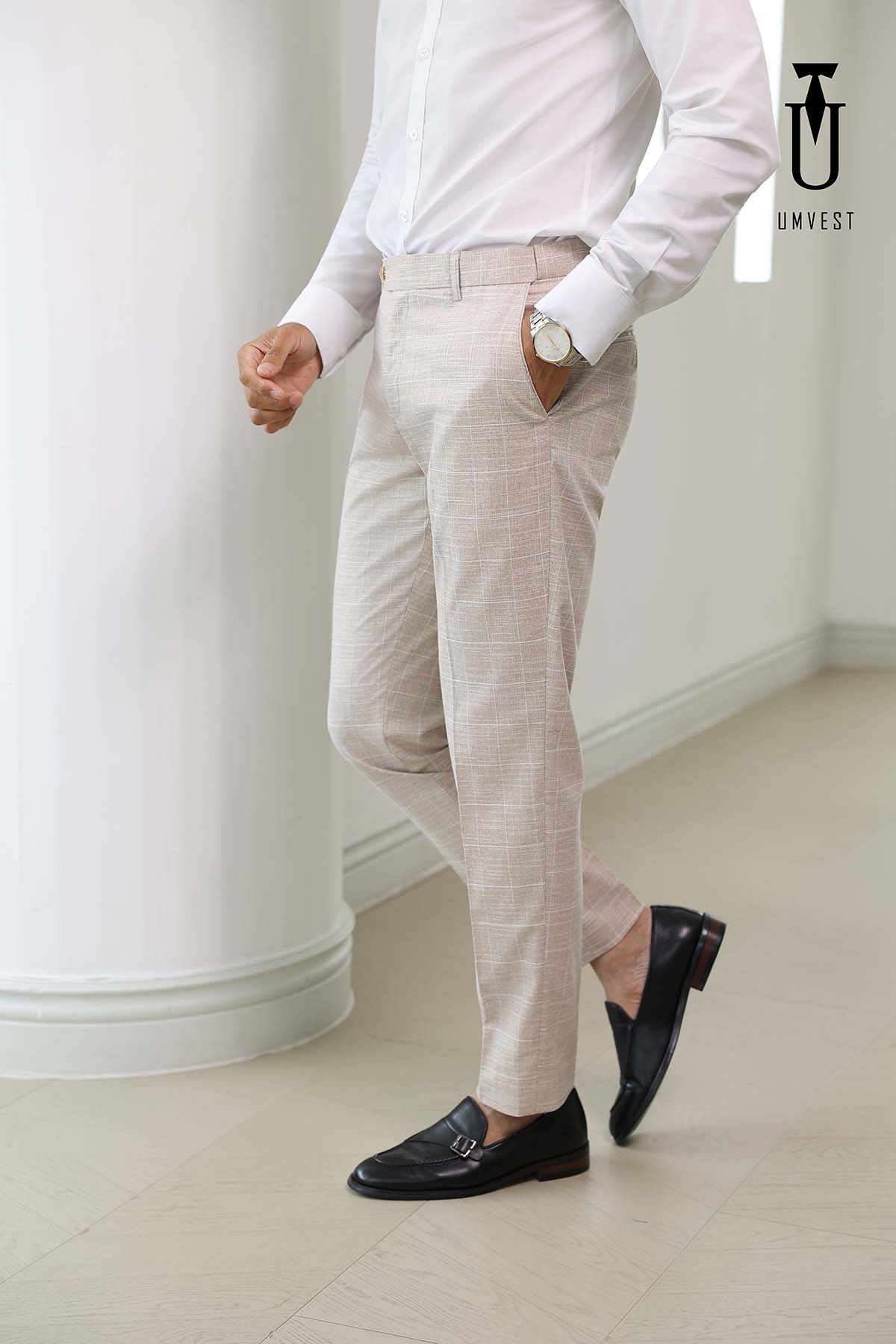 Quần Tây Kem Sọc 02 Quần Tây Kem Sọc 02