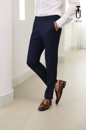 Quần Tây Xanh Đen Caro
