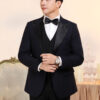 Tuxedo Xanh Nhu Phối Quần Gile Đen