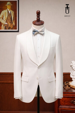Thuê Tuxedo Trắng Sam
