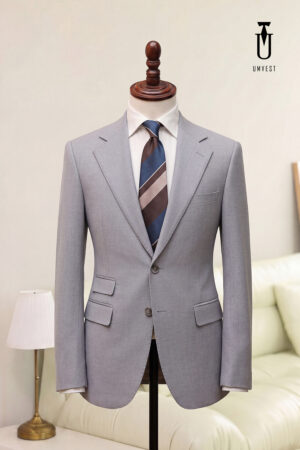 Vest Xám Nhạt Xương Cá