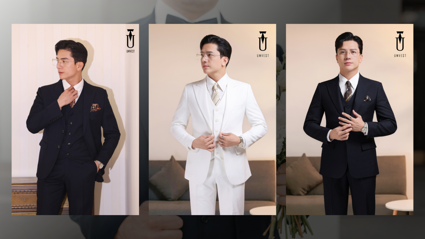 Vest chú rể 3 mảnh sang trọng