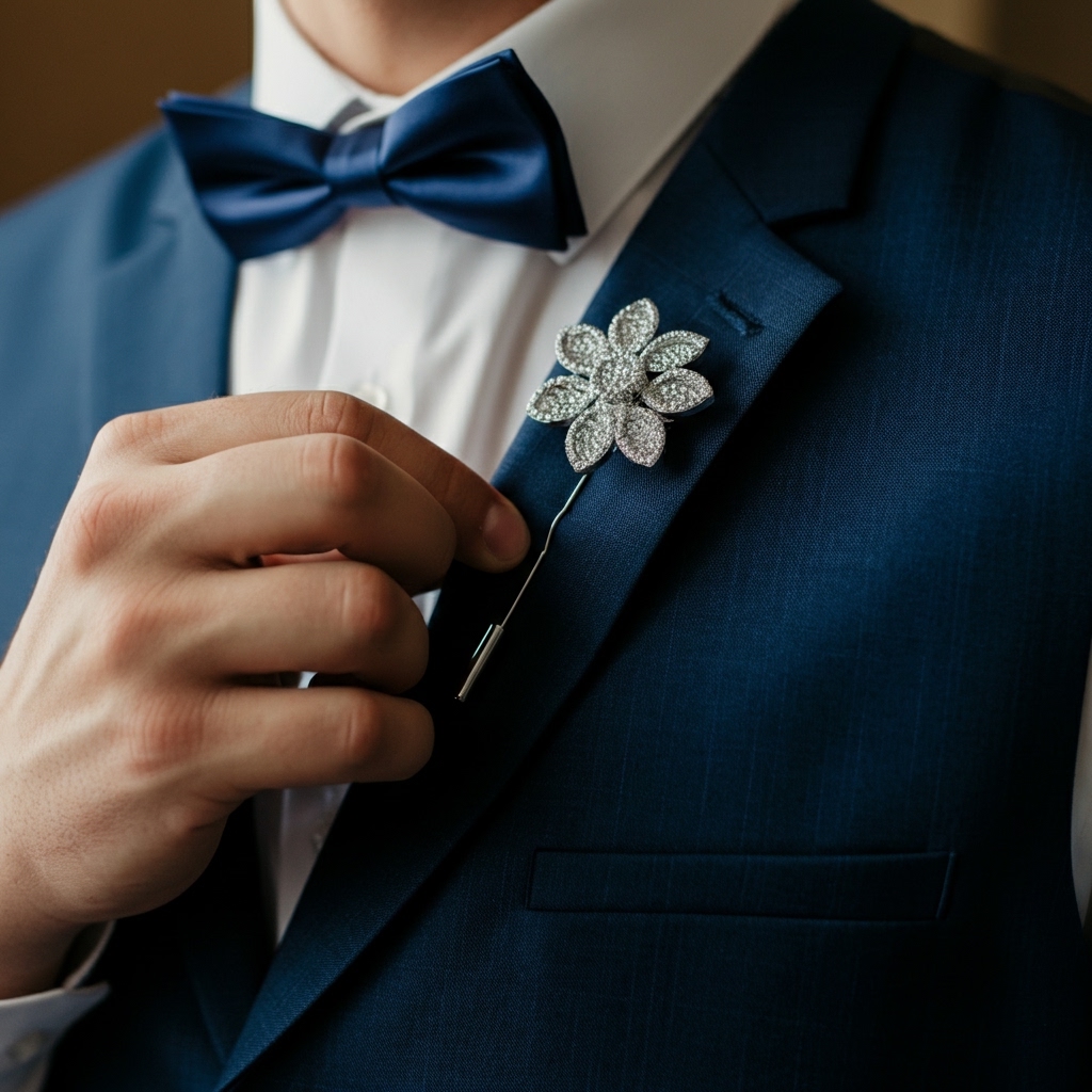 Bí quyết chọn mua phụ kiện cài áo vest cưới giá rẻ mà vẫn sang trọng