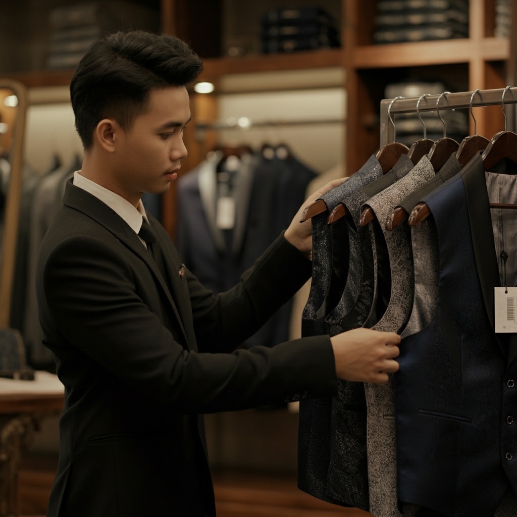 Bí Quyết Tìm Mua Vest Cưới Ve Áo Bản Nhỏ Giá Rẻ Tại TP HCM