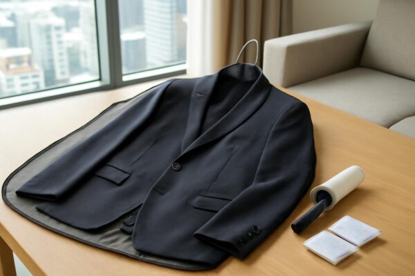 Chuẩn bị vest cưới trước khi cất giữ