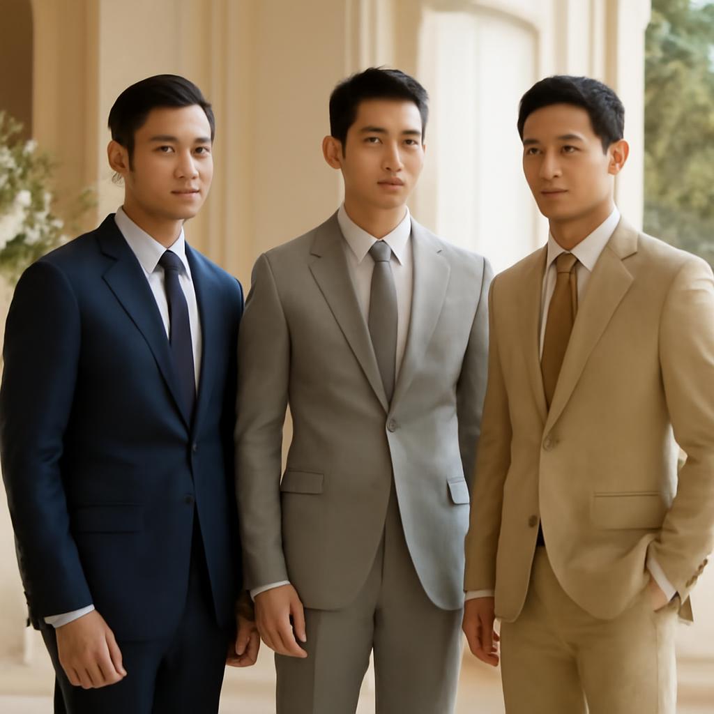 Kiểu dáng và màu sắc hợp chú rể hiện đại