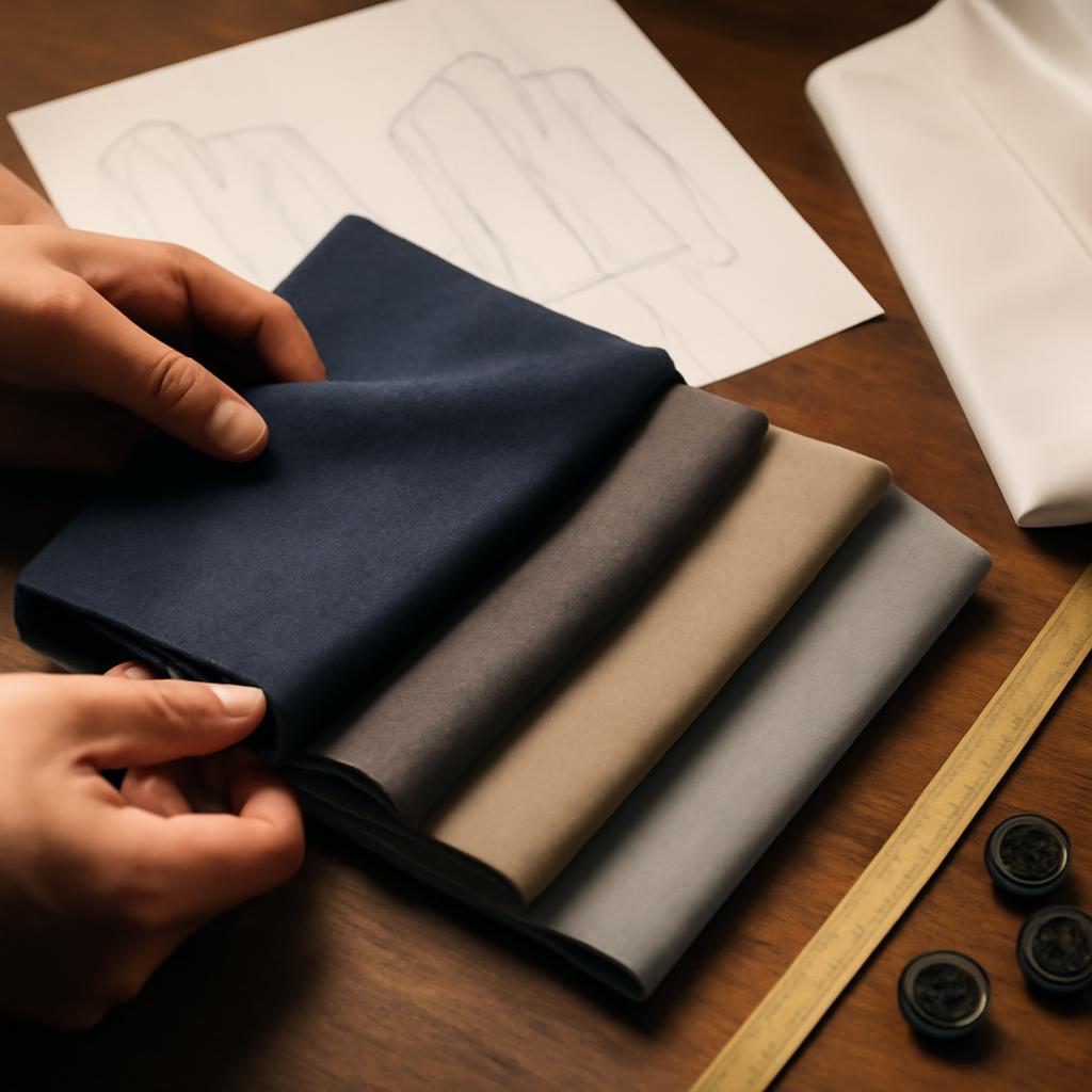Bước tư vấn kiểu d&aacute;ng v&agrave; chọn chất liệu vest cưới