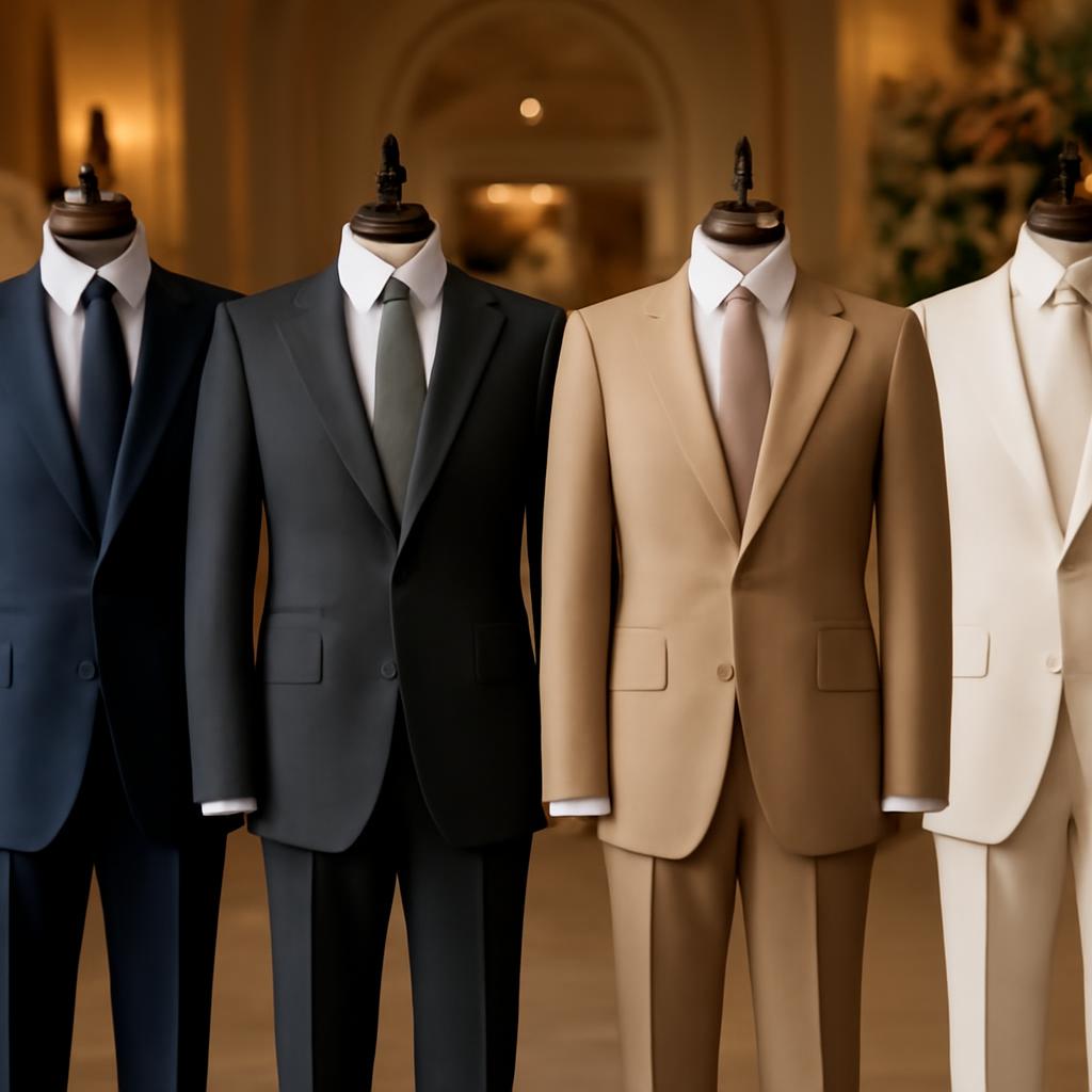 Các màu vải vest cưới nam được ưa chuộng