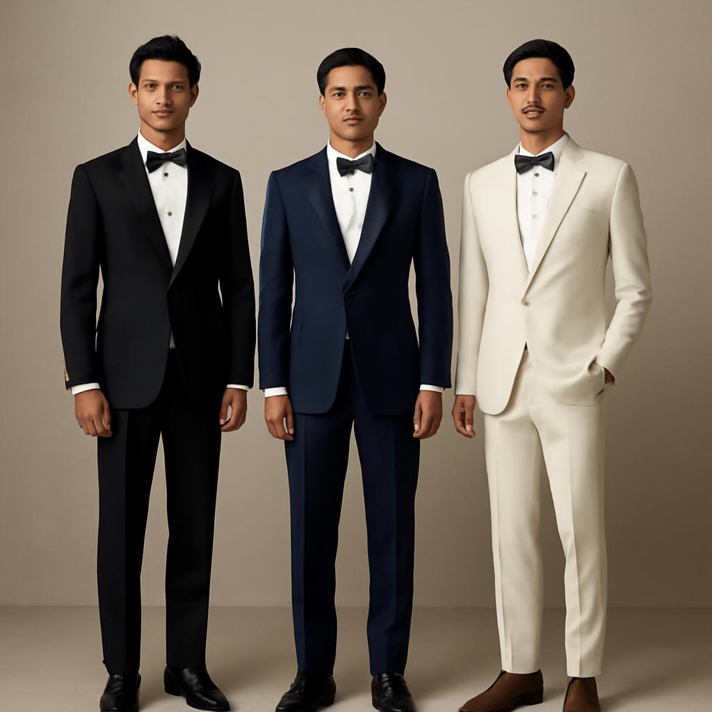 Chọn kiểu tuxedo ph&ugrave; hợp với lễ cưới v&agrave; v&oacute;c d&aacute;ng
