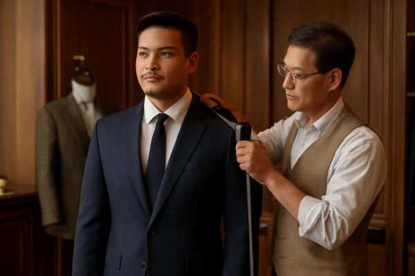 Hiểu d&aacute;ng người vai rộng trước khi may vest cưới