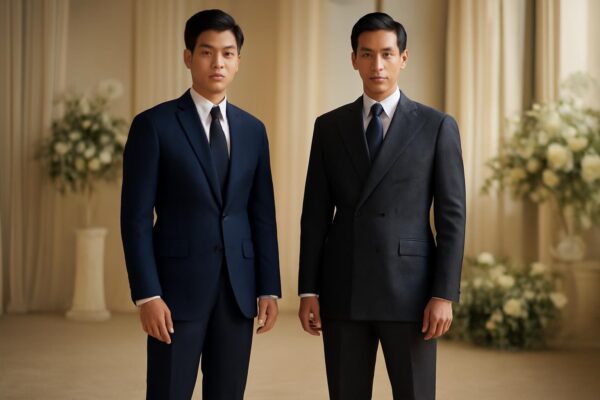 Ph&acirc;n biệt vest cưới nam một h&agrave;ng khuy v&agrave; hai h&agrave;ng khuy