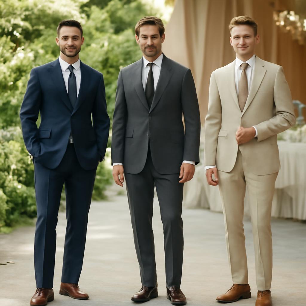 Phối màu vest cưới theo da, vóc dáng và bối cảnh