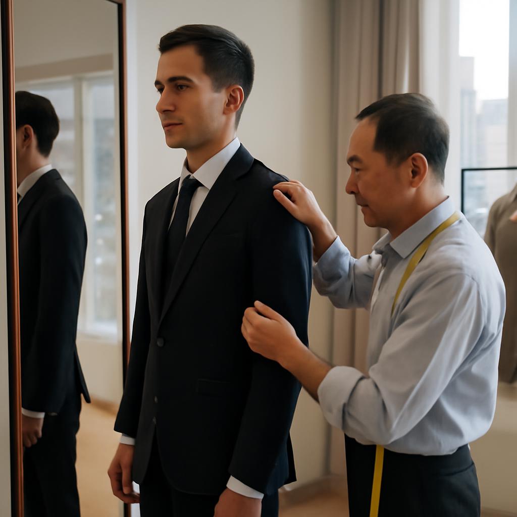 Quy trình may đo quyết định độ vừa vặn của vest cưới
