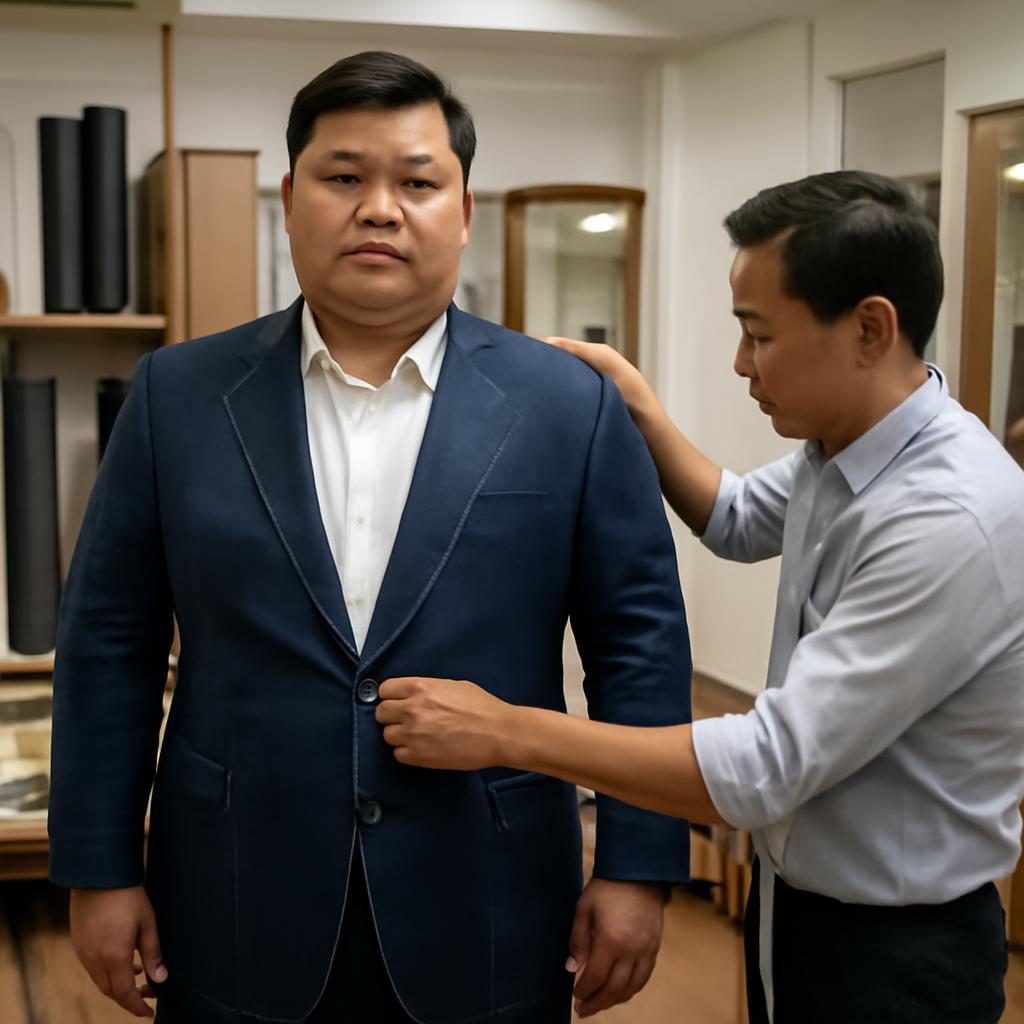 Quy tr&igrave;nh may vest cưới nam cho người mập tại TP HCM