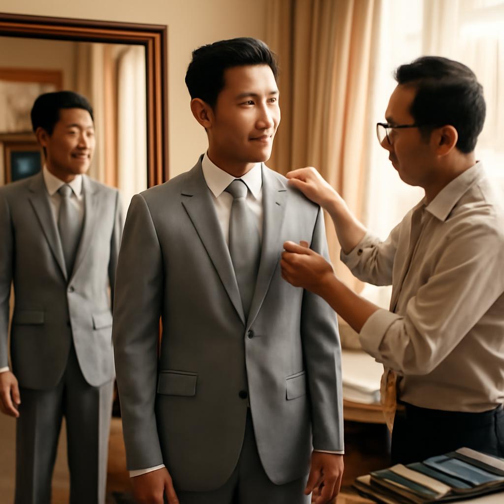 Quy tr&igrave;nh may vest cưới nam ngo&agrave;i trời tại TP HCM