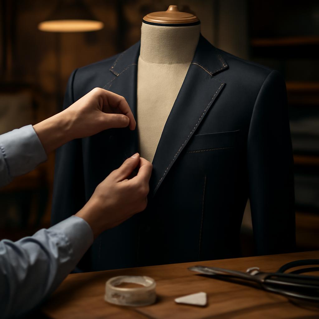 Quy tr&igrave;nh may vest cưới nam slim fit tại TP HCM