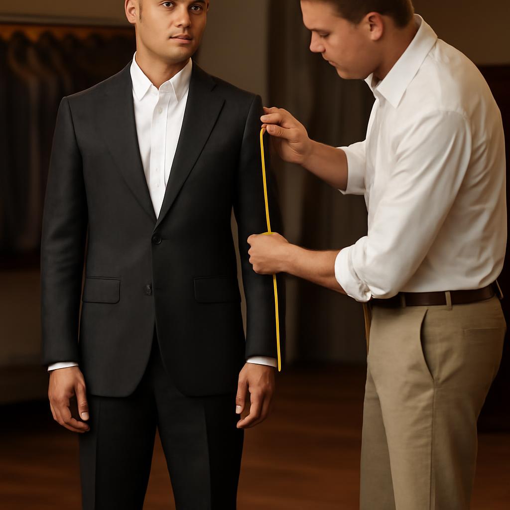 Quy tr&igrave;nh thử vest cưới nam may đo từng bước
