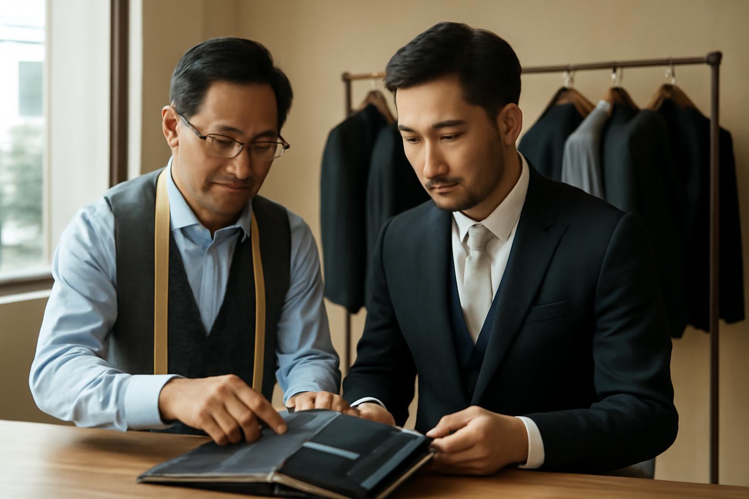 Tổng quan quy tr&igrave;nh may vest cưới nam tại TP HCM