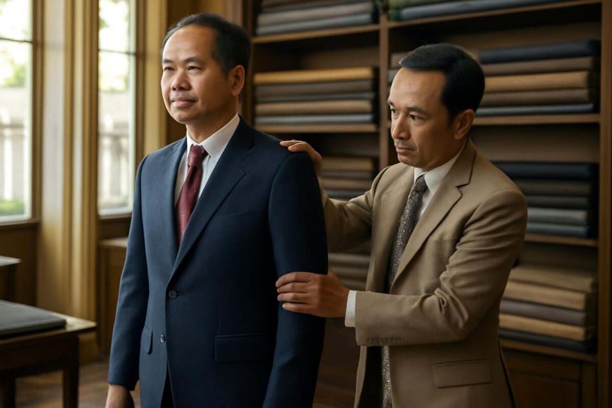 Vì sao nam trung niên nên may vest cưới riêng