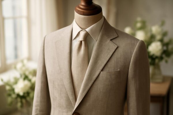 V&igrave; sao vải linen ph&ugrave; hợp để may vest cưới nam