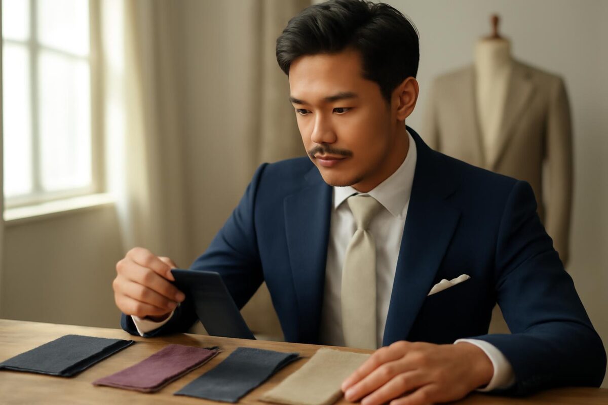 Xác định tông da trước khi chọn màu vải vest cưới