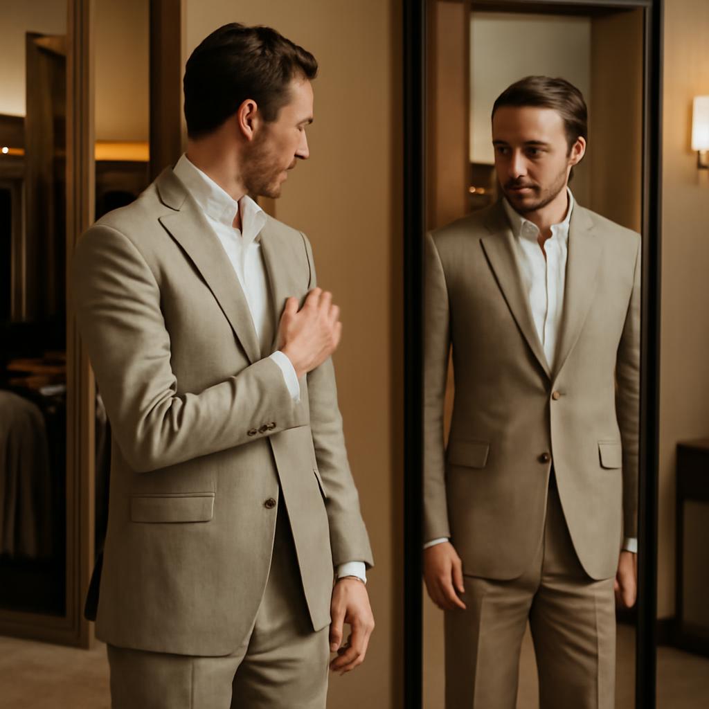 C&aacute;ch chọn vest nam vải cotton vừa vặn