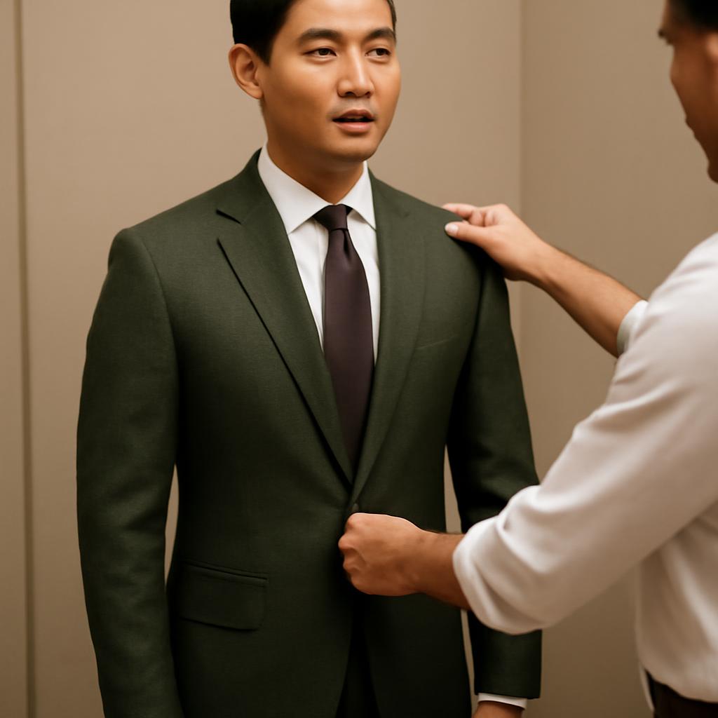 Cách chọn vest xanh rêu phù hợp vóc dáng và hoàn cảnh
