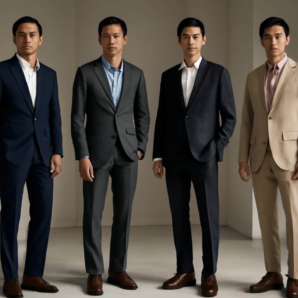 C&aacute;ch phối sơ mi theo từng m&agrave;u vest nam