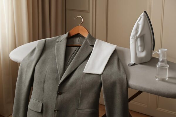 Chuẩn bị trước khi ủi vest nam