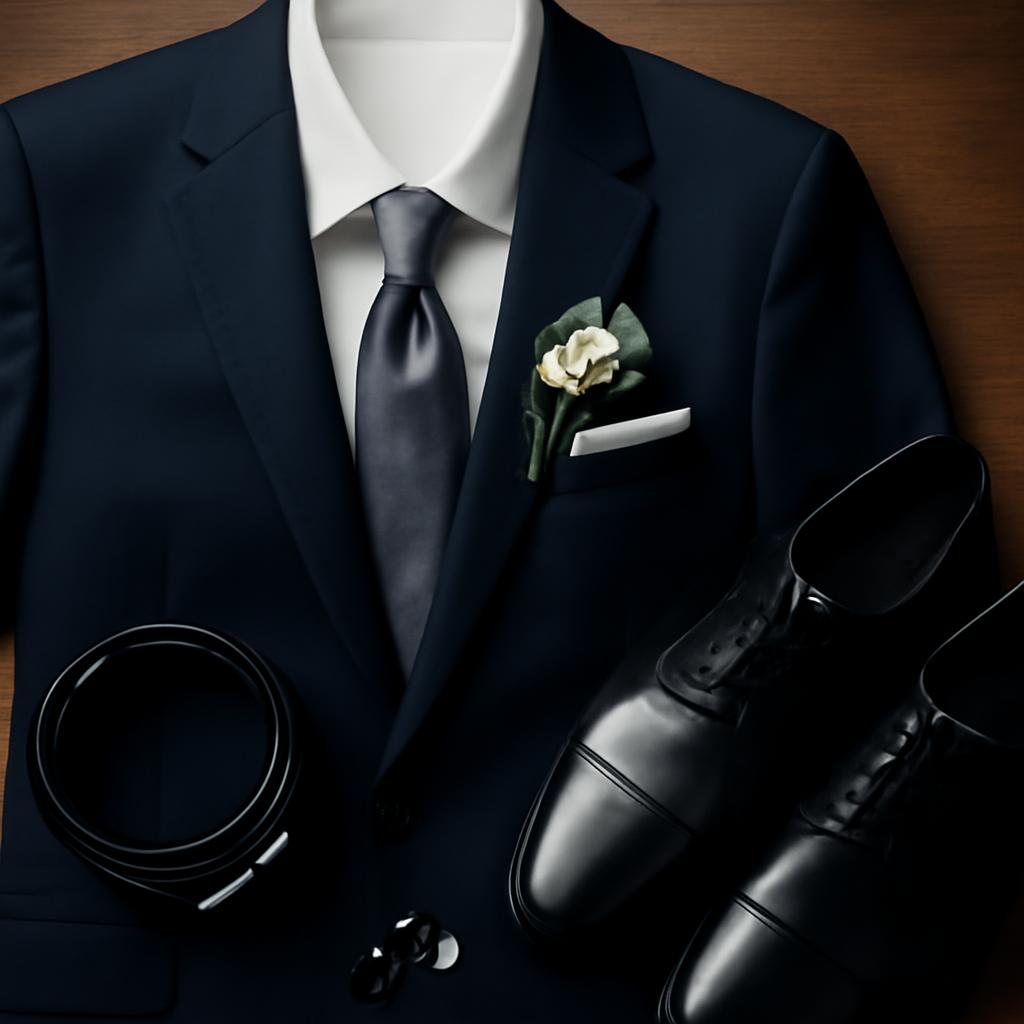 Phối phụ kiện c&ugrave;ng vest nam cưới lịch l&atilde;m