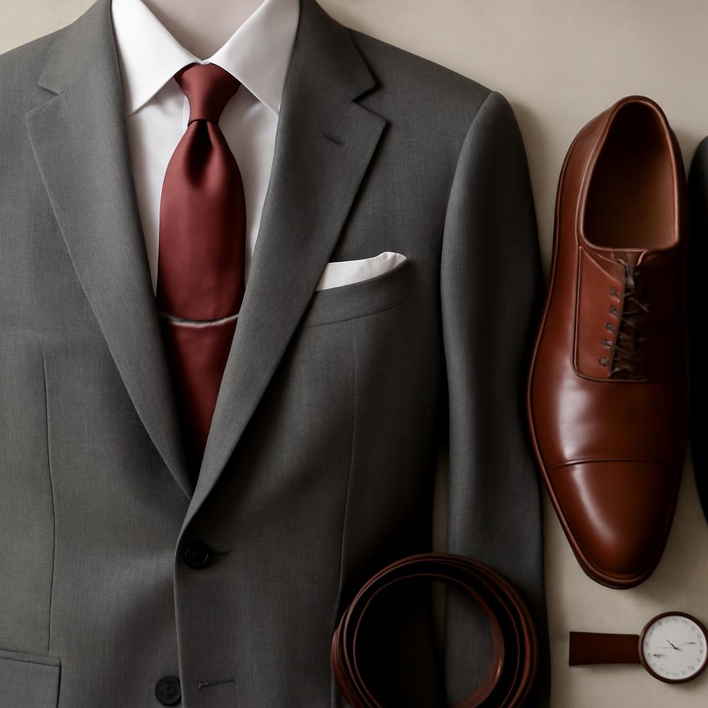 Phối phụ kiện với vest nam để tổng thể hoàn chỉnh
