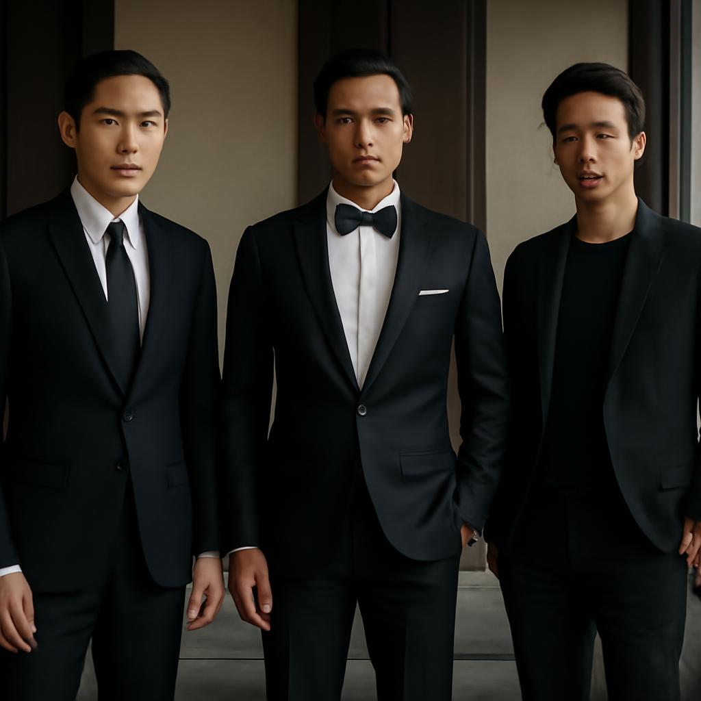 Phối vest nam m&agrave;u đen cho từng ho&agrave;n cảnh