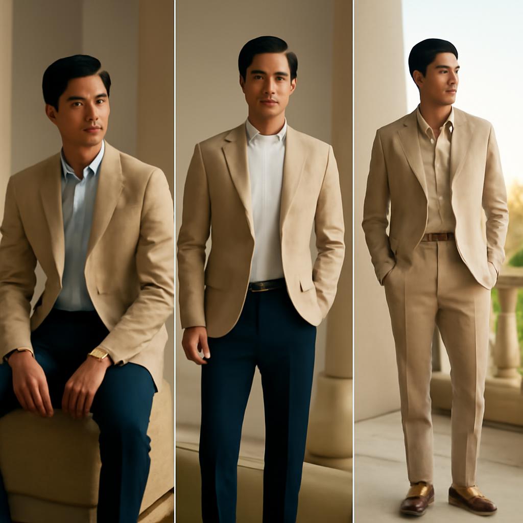 Vest nam màu be phù hợp với những phong cách nào?